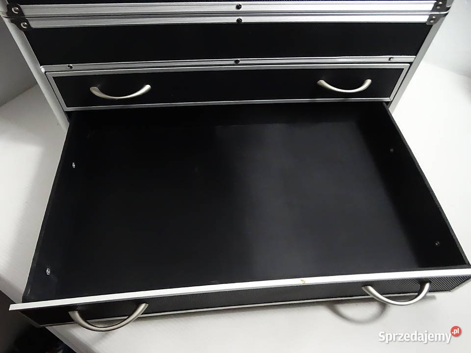Duży Solidny Kufer Aluminiowy 49 z Szufladami Biłgoraj