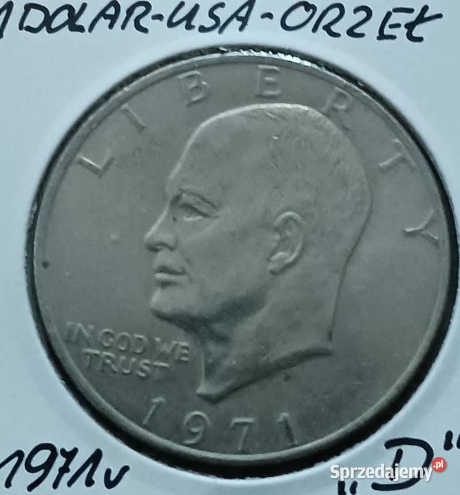 1 Dolar USA 1971 r D Eisenhower men D Numizmatyka Konin