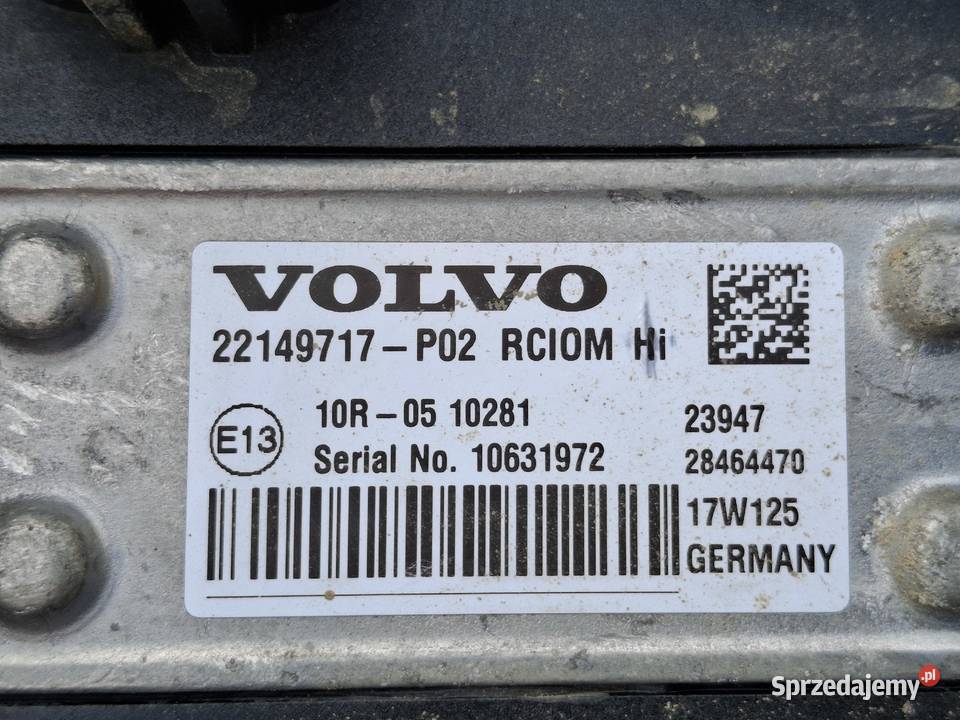 VOLVO FH4 STEROWNIK ŚWIATEŁ RCIOM MODUŁ KASETA Bieleń