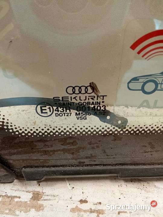 Szyba Trójkątna Lewa Tylna Audi A8 94 Antena Boczne (drzwi)