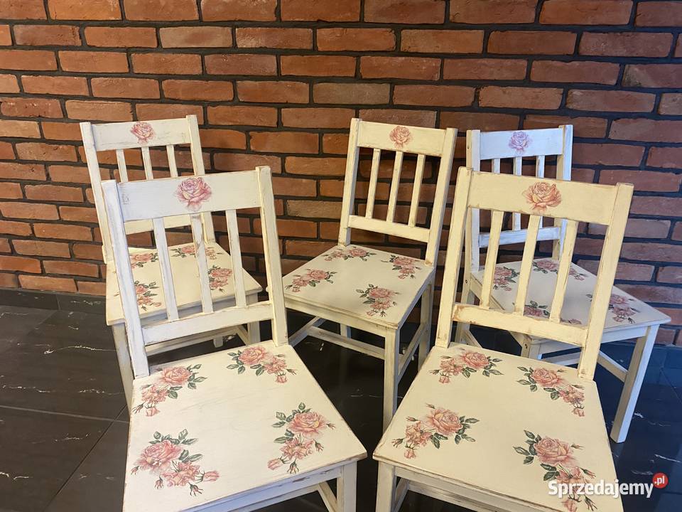 stare krzesło renowacji decoupage Września