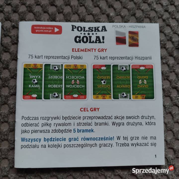 gra karciana Polska gola Polska Hiszpania