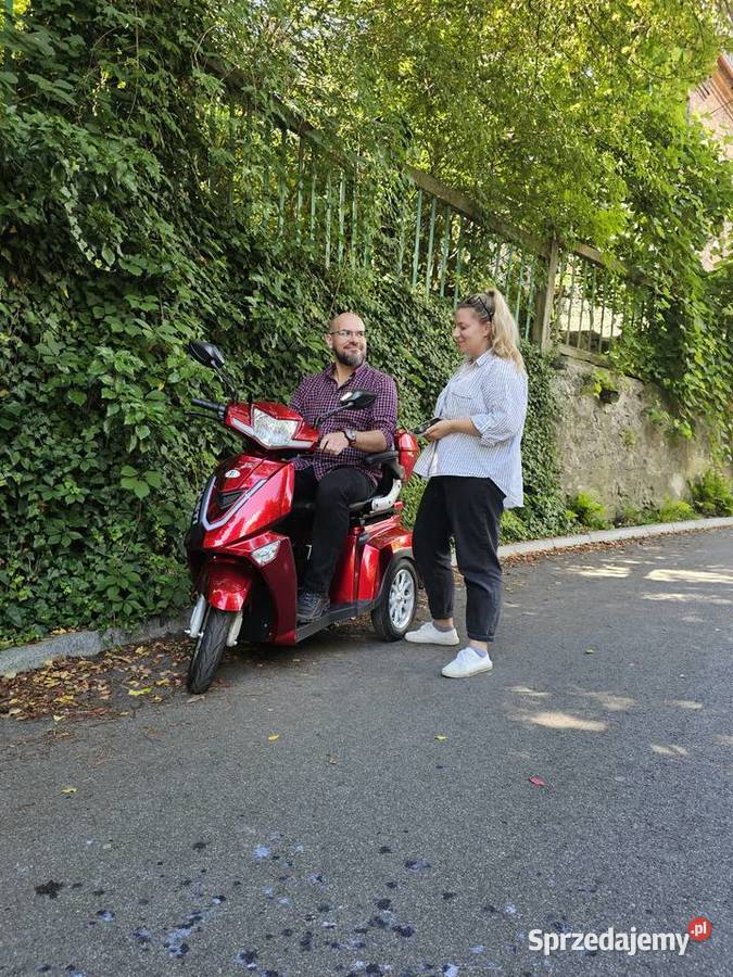 Skuter elektryczny czterokołowy Fasti 3 czerwony Kraków sprzedam