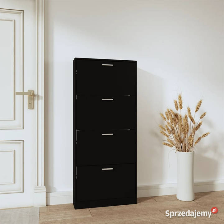 Szafa na buty czarna 59x17x150 materiał Warszawa sprzedam