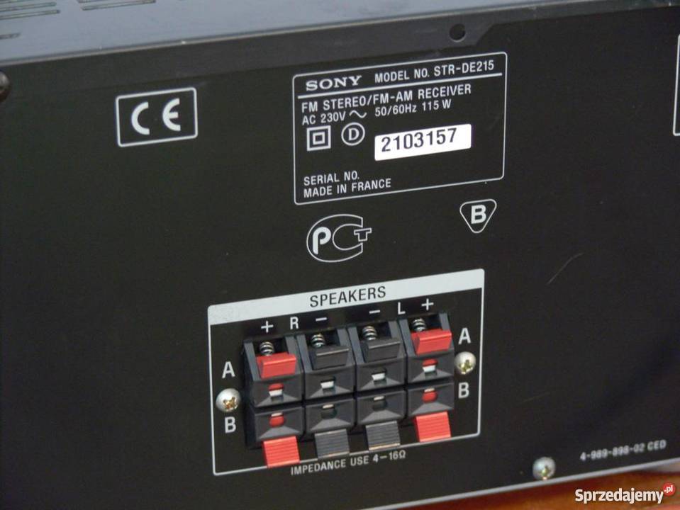 Amplituner Sony STRDE215 mocny i sprawnyWYSYŁKA Jasło sprzedam