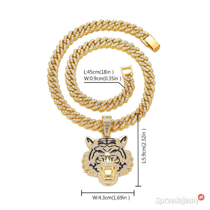 Łańcuch męski kubańskiego Miami Pobiedziska