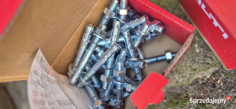 Kotwa mechaniczna STALOWA HILTI fi12 mm L100 mm śląskie Blachownia sprzedam