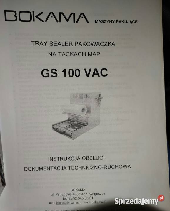 Maszyna do pakowania tacek Pakowaczka Tacek GS Puck