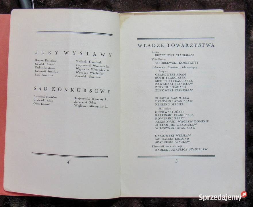 Katalog warszawskiej Zachęty z lat trzydziestych Bychawka Trzecia