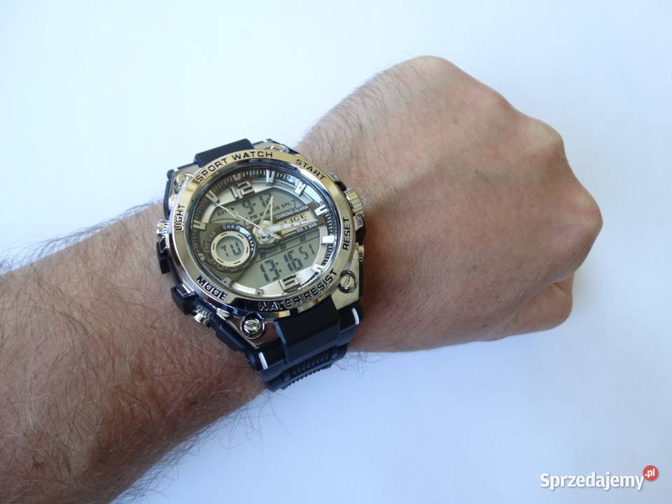 Zegarek męski cyfrowy sportowy stoper LED Gorzów Wielkopolski