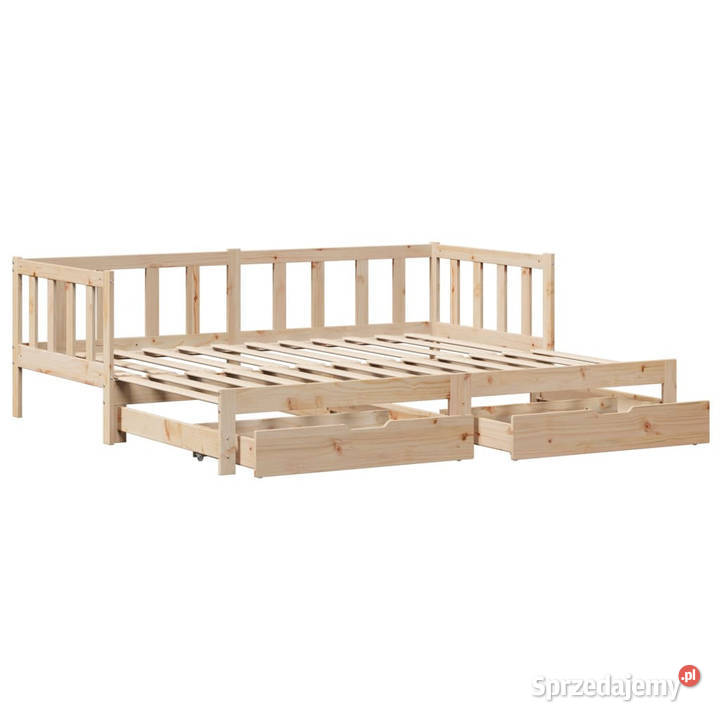 Sofa rozsuwana z szufladami bez materaca 90x190 mazowieckie Warszawa