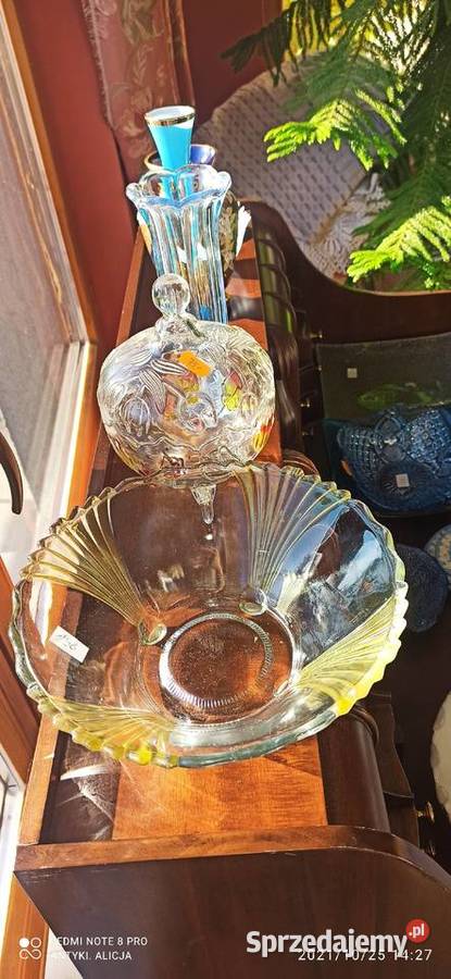 Misa Patera na 4 nóżkach owocarka szkło pomorskie Gdańsk sprzedam