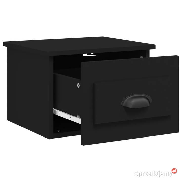 Wisząca szafka nocna czarna 415x36x28 WM816378 Warszawa