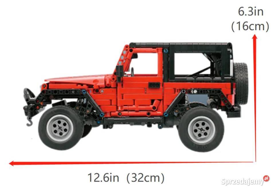 Klocki JEEP WRANGLER RUBICON 1287klocków Pobiedziska