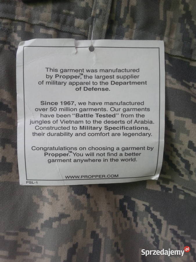 Spodnie ABU tiger stripes 34S USAF Wrocław sprzedam
