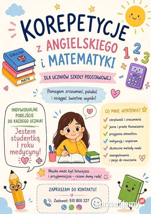 Korepetycje z matematyki i angielskiego Białystok
