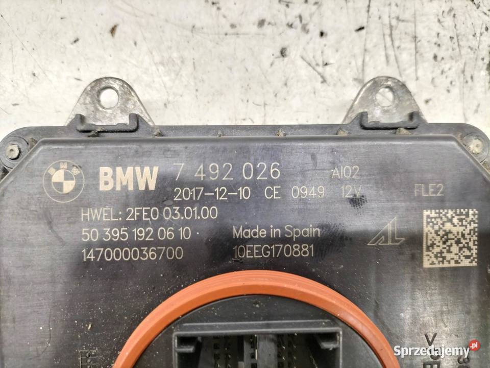MODUŁ OŚWIETLENIA LAMPY 7492026 Bmw Seria 3 VI
