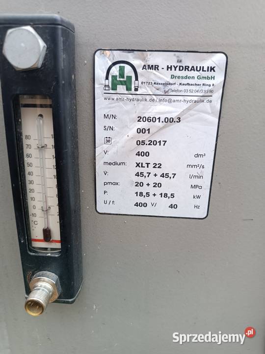 Agregat hydrauliczny AMRHydraulik 2x185kW 2x Pozostałe Błaszki