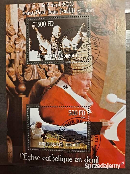 Jan Paweł II znaczki bloczki