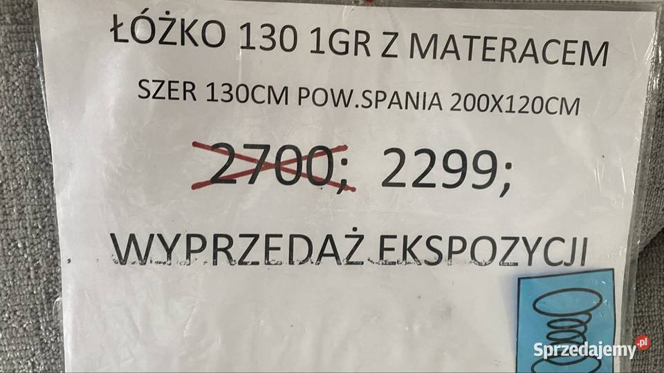 ŁÓŻKO Z MATERACEM W SUPER Chełmża