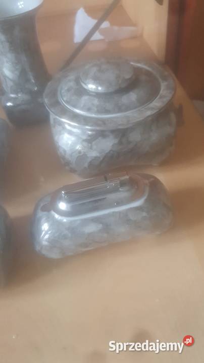 Piecioelementowy porcelanowy zestaw palacza z Porcelana i szkło