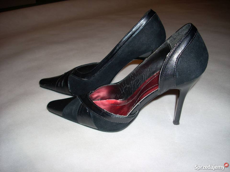 SWG London Czarne szpilki Eleganckie 37 Nowy Sącz