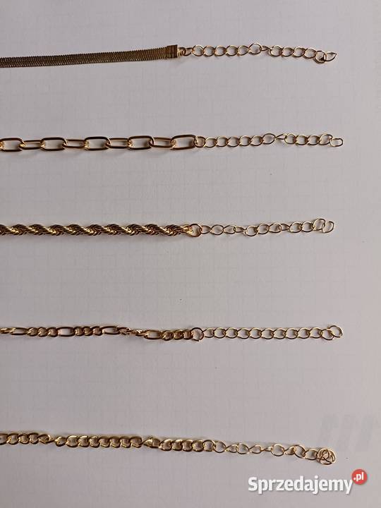 Łańcuszki Bransoletki na Rękę i Kostkę śląskie Tychy sprzedam