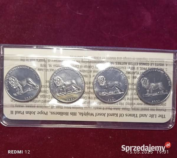 ET 1 FRAKONGO CONGO ZESTAW 4 MONNC 2004 PAPIERZ Warszawa