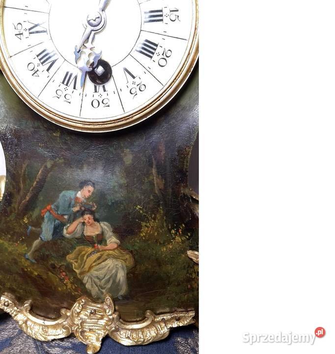 Zegar Francuski Antyczny Kominkowy ok 1885 z Poznań