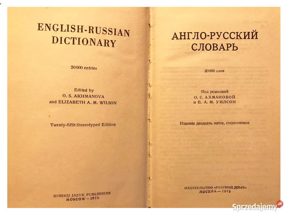Słowniczki angielsko rosyjskie Zbąszynek
