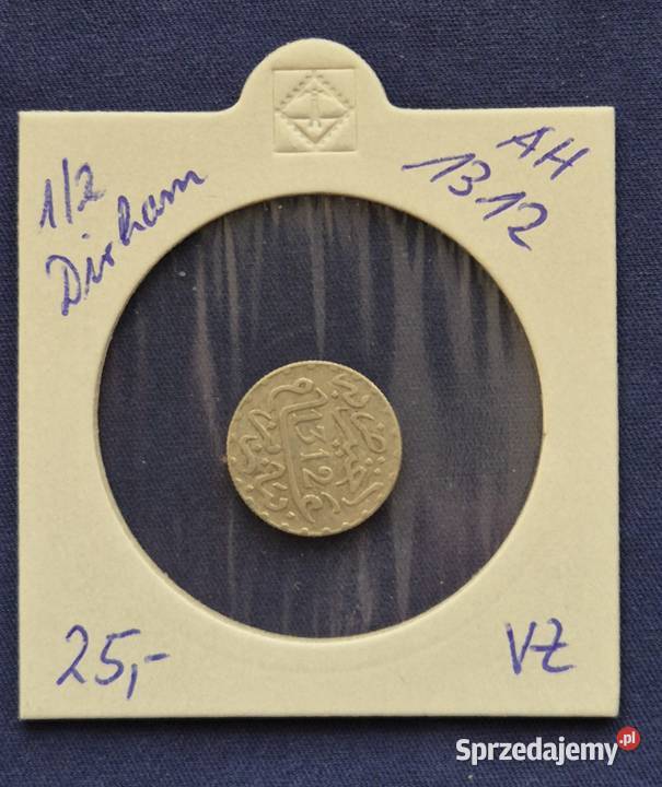 12 Drachm SREBRO AH 1312Maroko Wałbrzych