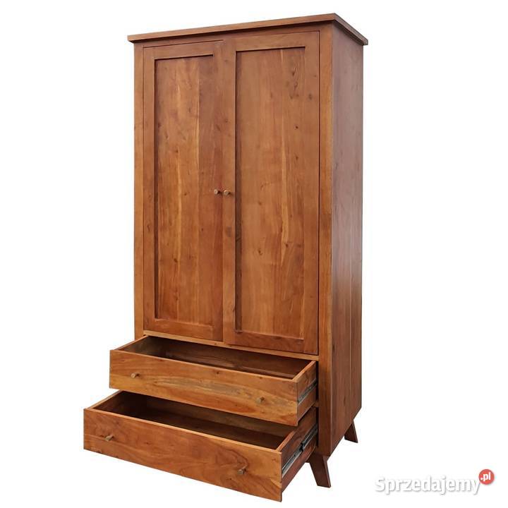 Szafa drewniana BONN 100 z szufladami z akacji Lublin