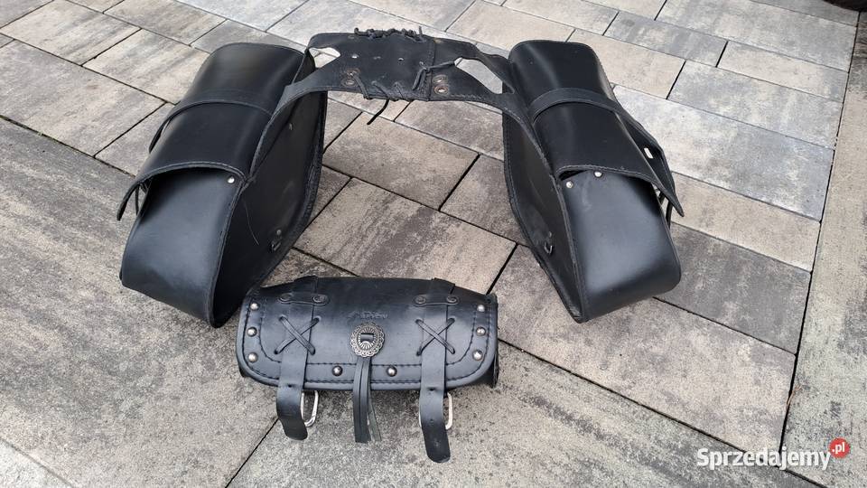 skórzane sakwy boczne motocyklowe piórnik