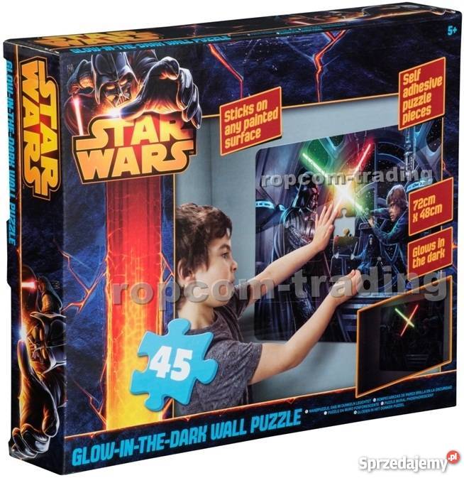 Star Wars Świecące Ogromne Puzzle na ŚCIANĘ Lord 5 lat+ Mogilany