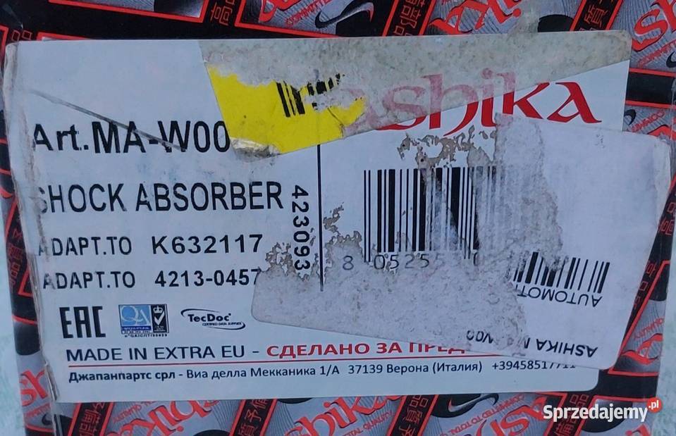 AMORTYZATOR PRAWY PRZÓD OLEJOWY CHEVROLET SPARK osobowe Amortyzatory