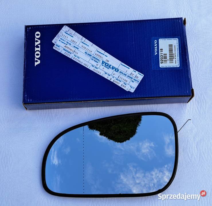 SZKŁO WKŁAD LUSTERKA LEWY VOLVO S60 S80 V70 osobowe Lusterka zewnętrzne