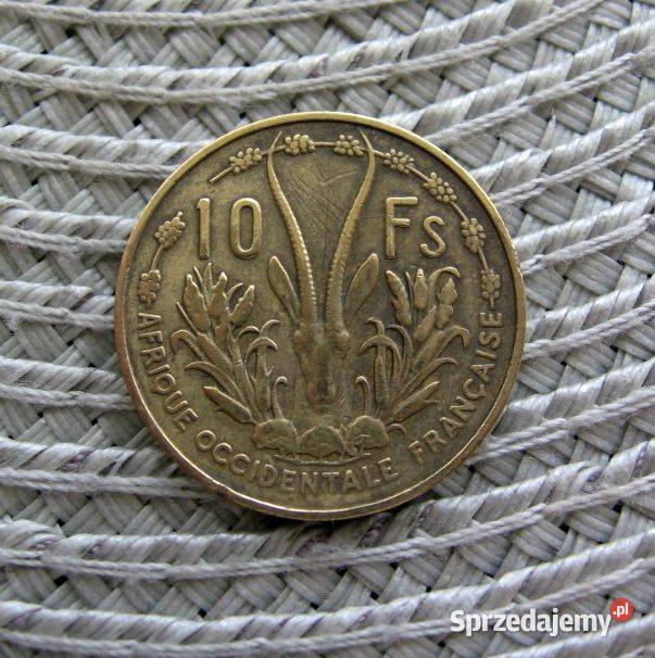 Francuska Afryka Zachodnia 10 Frank 1956r Kalisz
