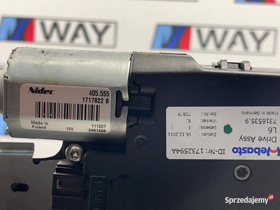 BMW F10 SZYBERDACH STELAŻ SILNICZEK 7316535 dolnośląskie