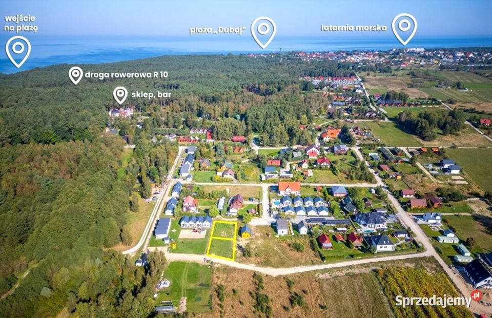 Działka budowlana morzem Jarosławiec 479zł/m2