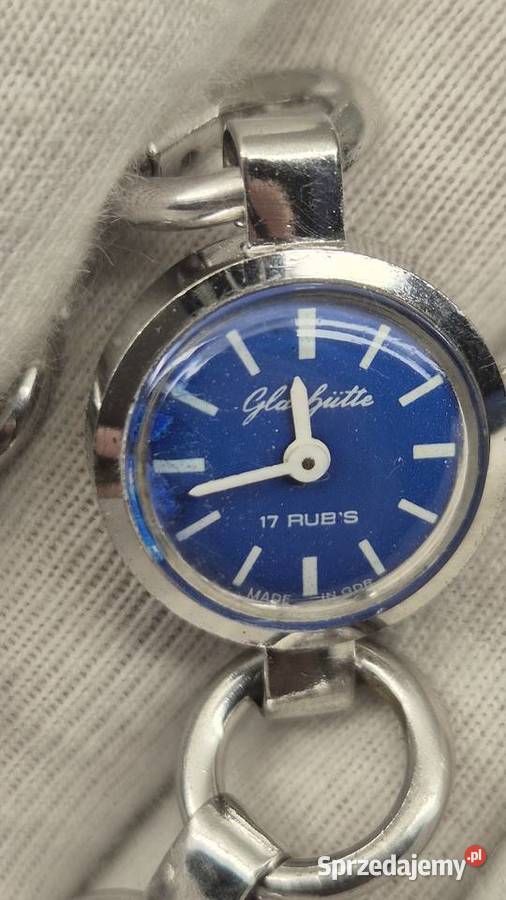 Damski biżuteryjny zegarek Glashutte Chorzów