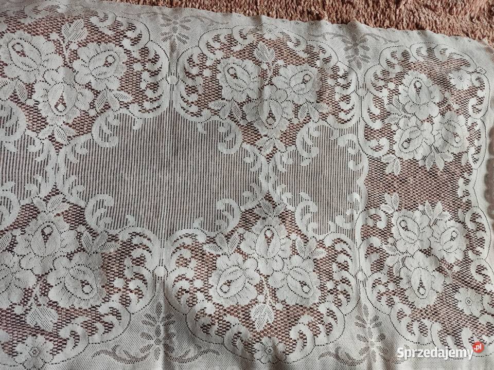 Serwetka obrus biały 116x62 Głuchołazy