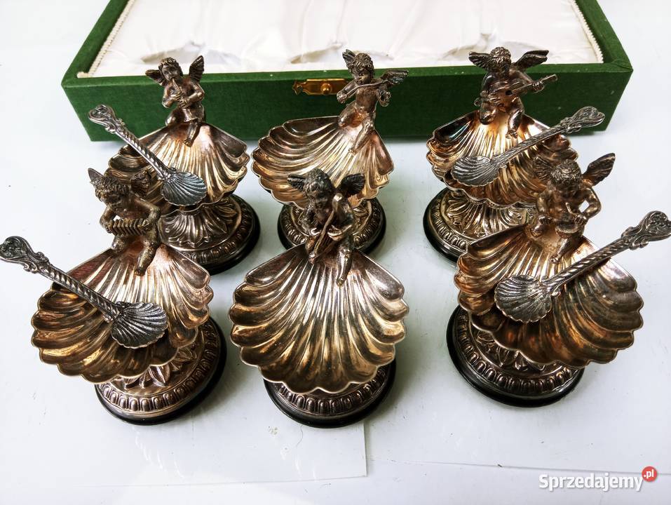 Solniczki Posrebrzane Amory Grajki Muszle Nowa Sól sprzedam