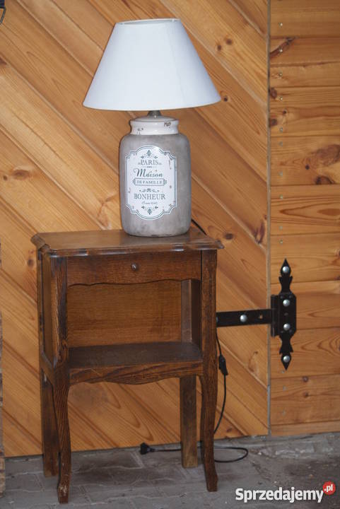 Drewniana komódka szafka stolik nocny styl Warszawa