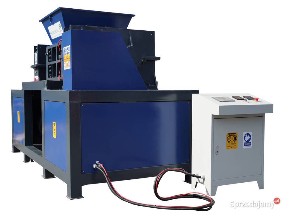 Kruszarka 30kW 2 Wały RECYKLING Drewna Płyt