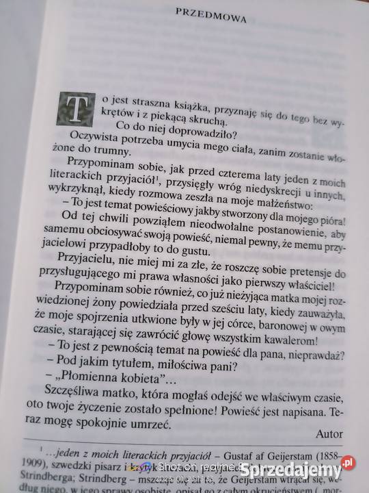 Spowiedź szaleńca Strindberg książki Warszawa Proza i poezja mazowieckie