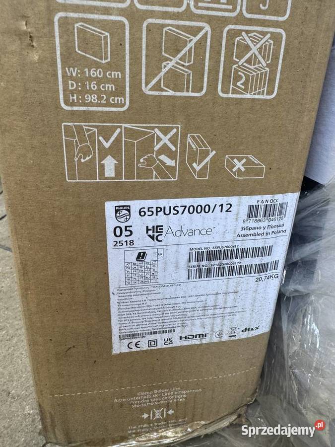 Telewizor Philips Ambilight 65 43 Philips Ząbkowice Śląskie