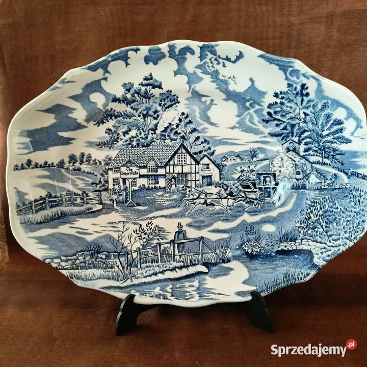 Duża patera owalna ENGLAND Mikołów