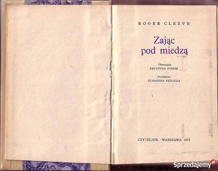 9566 ZAJĄC POD MIEDZĄ ROGER CLEEVE