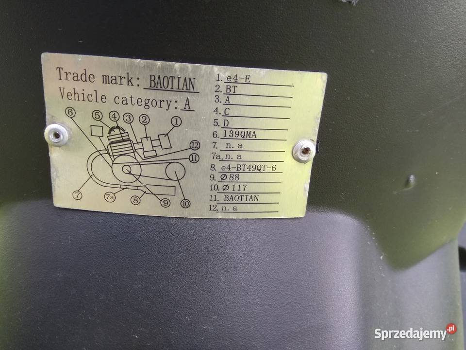 skuter BAOTIAN e4BT49QT6 50cm3 mazowieckie
