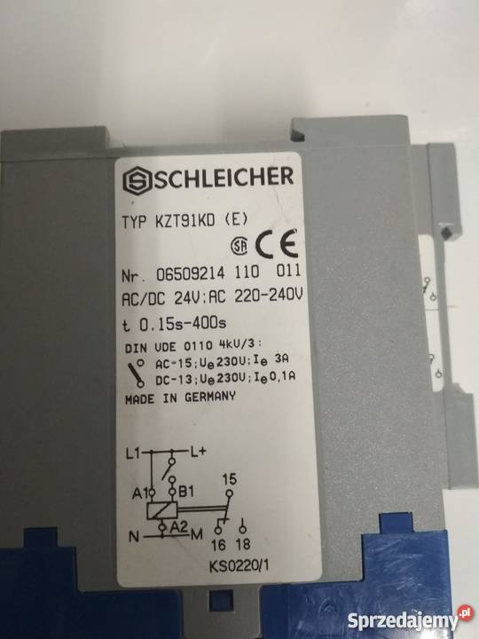 Przekaźnik czasowy SCHLEICHER KZT91KD Łańcut